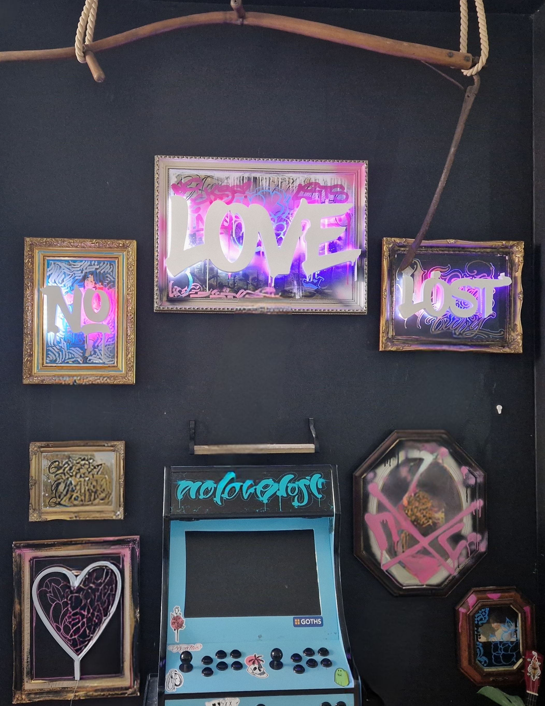 No Love Lost Studio Signage